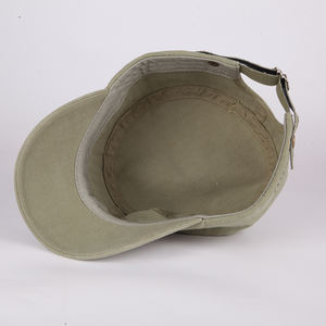 Cotton حافة منحنية قليلاً مسطحة مع شعار مخصص للتطريز بيع بالجملة قبعة مسطحة علوية - Product Image 6