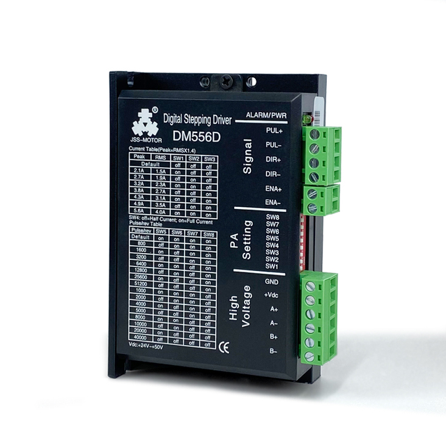 24-50V DC Digital DM556D Stepping Driver 2-Phase CNC Stepper Motor Driver