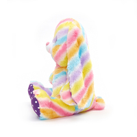 Poupée en peluche lapin coloré à longues oreilles lapin en peluche