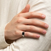 Bague signet vintage pour homme en argent 925 plaqué or, émail noir, grande taille, vente en gros Gemnel