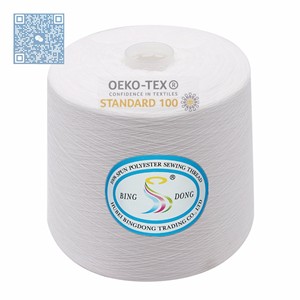 Màu <span class=keywords><strong>Polyester</strong></span> triko iplik dệt túi may quay <span class=keywords><strong>100</strong></span>% <span class=keywords><strong>yizheng</strong></span> sợi làm sáng SD sợi nguyên 20/3 Trắng - Product Image 3