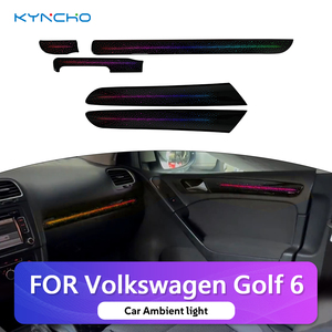 KYNCHO para VW Golf 6, Kit de Luces Ambientales LED para Auto, Sinfonía de 64 Colores, Control Inteligente por Aplicación Bluetooth, Iluminación Interior Automática - Product Image 1