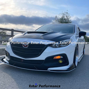 Capot en fibre de carbone style <span class=keywords><strong>Mps</strong></span> pour <span class=keywords><strong>Mazda</strong></span> <span class=keywords><strong>3</strong></span> Axela <span class=keywords><strong>2014</strong></span>-2018 - Product Image 3