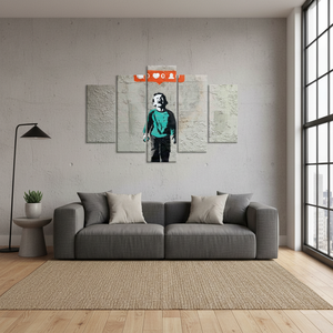 Lienzo de Banksy Nobody Like Me: Impresión de Arte Callejero de Graffiti, Juego de 5 Lienzos Variados - Product Image 2