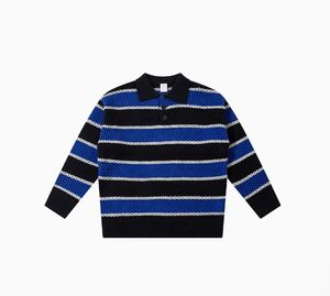 Vente en gros personnalisée Streetlux Pull en laine rayé à manches longues tricoté pour hommes Pull en tricot col chaud Pull en tricot pour hommes - Product Image 3