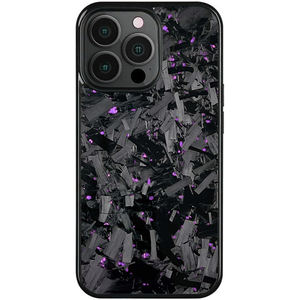 Funda de teléfono de fibra de carbono forjada real 100% + TPU para <span class=keywords><strong>Iphone</strong></span> 16/15pro Max/15pro // 15/14pro/14/14 pro Max funda de carbono - Product Image 1