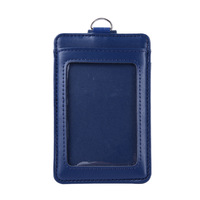Porte-cartes avec cordon, plusieurs emplacements pour cartes, cartes d'identité, badges nominatifs, cartes d'accès, design à fermeture éclair, couleur unie, services professionnels