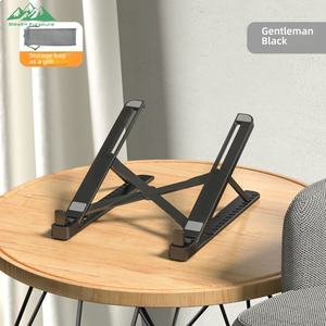 Support pour ordinateur portable pliable en métal Wayon, hauteur réglable avec coussin en silicone pour bureau à domicile, design ergonomique - Product Image 2