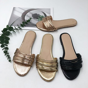 Sandalias Planas de Verano con Punta Abierta, Suela de Goma Gruesa, Diseño Africano Brillante, Nuevo Diseño de Moda, Sandalias de Lujo para Mujer - Product Image 1