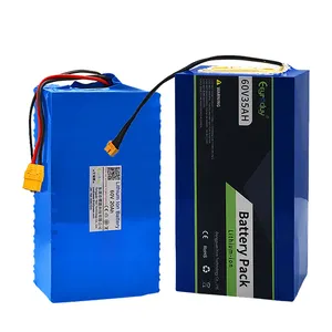 Paket baterai lithium isi ulang daya 24V 36V 48V 60V 72V 10ah 20ah 30ah 50AH cocok untuk Ebike skuter elektronik