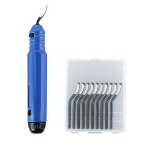Cuchillo desbarbador manual NB1100 de acero inoxidable con hoja tipo pie de oveja, herramienta industrial para recortar, biselar y eliminar bordes. - Product Image 5