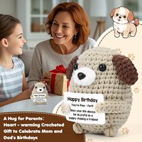 Cadeau d'anniversaire: chiot crocheté à la main pour filles fils copines petits amis maris femme soeurs amis
