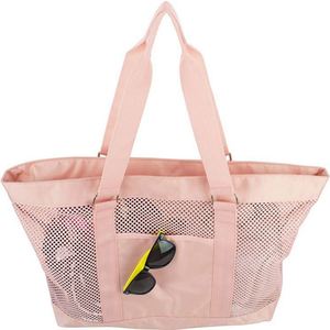 Custom Large Capacity Hollow Out <b>Net</b> Shoulder Tote <b>Bag</b> Summer Outdoor Mesh Beach <b>Bag</b> - Product Image 6