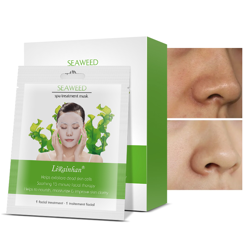 Лидер продаж, косметическая маска для лица с морскими водорослями, Успокаивающая Отбеливающая увлажняющая Антивозрастная маска для лица