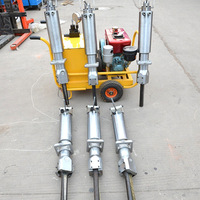 Machine à fendre les pierres en cube électrique/diesel à faible prix et à haute efficacité, brise-roche hydraulique, burins, machine à fendre les roches