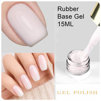 Base de Gel Caoutchouc Rose Blanc Naturel Marque Privée Sans HEMA, Vernis Gel Longue Durée Constructeur 3 en 1, Base Coat Gel, Fournitures Professionnelles à Bas Coût