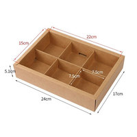 Nouvelle boîte à dessert avec 2, 4, 6, 8 séparateurs, emballage pour cupcakes, boîtes à pâtisserie, vente en gros de bonbons, cadeaux, biscuits de lune, boîte à gâteaux de boulangerie