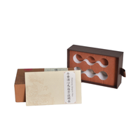 Boîte cadeau coulissante carrée en carton personnalisée, emballage de luxe de petite taille pour le thé, la porcelaine, les produits de santé, emballage artisanal