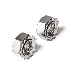 Tuercas Hexagonales de Acero Inoxidable 304 M3 M4 M5 M6 M8 con Dientes Antideslizantes para Uso en la Industria de la Construcción - Product Image 2