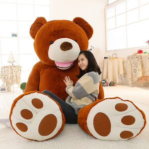Osos de peluche personalizados, juguete de peluche, oso sin relleno, muñeco de piel de Animal, muñeco de oso de peluche americano gigante - Product Image 5