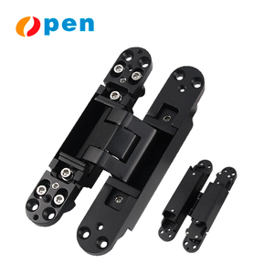 مفصلات خشبية مخفية حديثة من سبائك الزنك بتصميم ثلاثي الأبعاد مفصلة غير مرئية ناعمة - Product Image 2