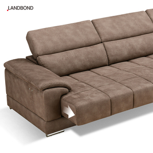 Sofá de Hotel de lujo con energía eléctrica ajustable, muebles de sala de estar modernos, sofá cama, tela en forma de L para uso en apartamentos - Product Image 4