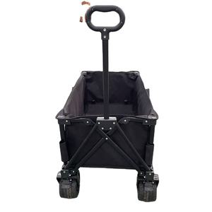 Venta al por mayor de 4 ruedas plegable Camping y Beach Wagon Metal Roll Container al aire libre portátil de almacenamiento OEM personalizable - Product Image 1