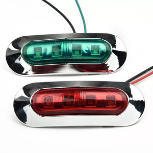 1X4 LED lámpara de posición lateral ámbar rojo claro blanco impermeable 12V-24V señal de giro indicador de posición trasera para camiones y camiones - Product Image 2