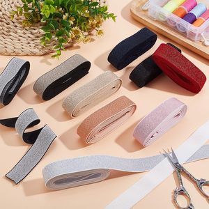 Bracelet respirant en tissu, nylon et polyester tissé, élastique métallique coloré sur mesure pour robes - Product Image 3