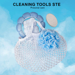 Kaimi-Herramienta de limpieza corporal personalizada, juego de regalo de spa, incluye esponja de ducha, diadema de lufa, muñequera, piedra pómez, Kit de exfoliación de pies - Product Image 6