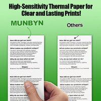 Papier thermique pour reçus monocouche 57 mm en gros d'usine, 48-80 g/m², pour imprimantes ATM et POS, rouleaux de 80 mm, tailles personnalisées, ODM/OEM pris en charge