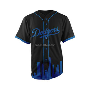 Camiseta de béisbol OEM logotipo bordado personalizado tira de sublimación diseño hombres camiseta de béisbol - Product Image 2