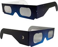 Lunettes d'observation du soleil, pack de 50 EN ISO 12312-2:2015 CE |   Pour observer l'éclipse solaire totale |   Espagne Août 2026 Filtre Solaire