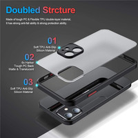 Coque de téléphone portable en silicone de luxe HOT Matte PC pour iPhone 14 Pro Max, coque pour iPhone 13 12 11 X/xs Max 15, logo personnalisable
