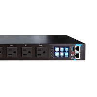 PDU Réseau Intelligent 110V 15A NEMA5-15 8 Prises Norme US avec Minuteur, Réinitialisation à Distance en un Clic, Détection PING C19 C20