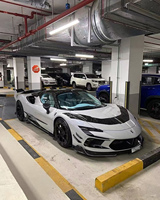 Body Kit Serat Karbon Kering Gaya Ferrari SF90 MSY, Fender Depan Finishing Glossy dengan Presisi Sempurna