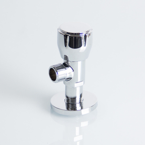 มือจับมุมโค้งทองเหลือง 1/2 นิ้ว ชุบโครเมียม สำหรับน้ำ - Product Image 1