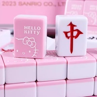 Tuiles de Mahjong en Mélamine à Motifs de Dessins Animés Mignons et Tendance, Tailles Moyennes et Grandes (40, 42, 44), Idéales pour la Maison, les Dortoirs et comme Cadeau