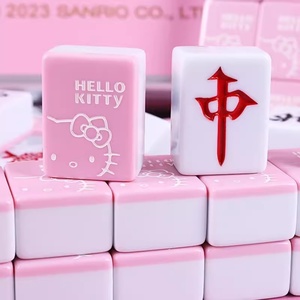 Tessere di Mahjong in Melamina a Tema Cartone Animato, Carine e di Tendenza, per Uso Domestico, Misure Medie e Grandi 40 42 44, Regalo per Dormitorio, Confezione in Cellophane - Product Image 4