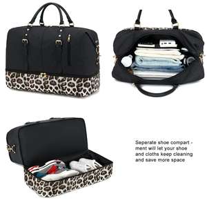 맞춤형 주말 운반 토트 하night 밤 가방 야외 주말 더플 수하물 가방 내구성 대형 여행 더플 가방 - Product Image 5