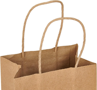 Sacs en papier kraft biodégradables multi-usages, écologiques, pour les courses, les cadeaux, l'usage quotidien - réutilisables