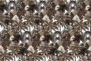 הדפסה אישית נוף טבעי עלים ירוקים פרח קיר טרופי פרחוני נייר קיר טרופי 3D טפט ציור קיר - Product Image 5