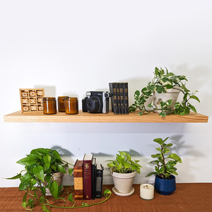 Estantes Flotantes de Madera para Pared, Diseño de Montaje en Pared para Espacios Pequeños, Uso en Dormitorio y <span class=keywords><strong>Baño</strong></span> - Product Image 3