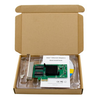 SUNWEIT kartu jaringan berkabel Internal, ST7233 I350AM4 Quad-Port Gigabit Ethernet PCI-E X1 untuk aplikasi Server