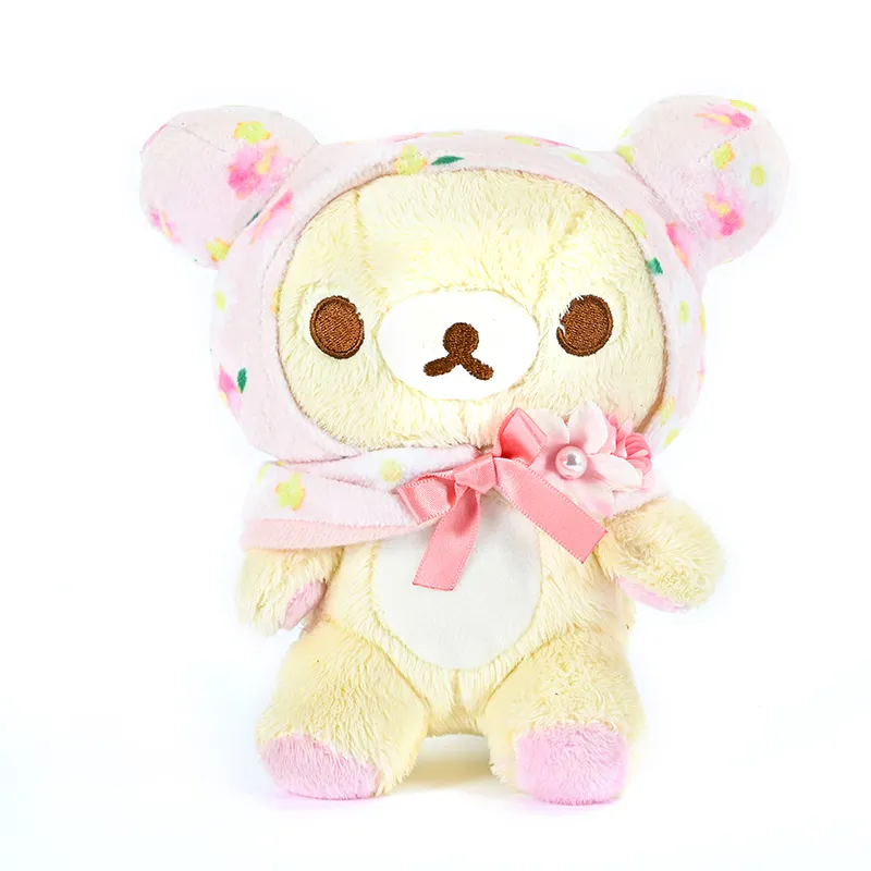 Cina fabbrica OEM ODM Design peluche peluche personalizzato colorato orso floreale peluche personalizza bambola di peluche bambino