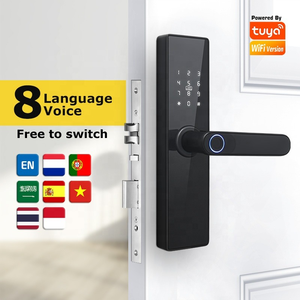 Aisuo tuya wifi thông minh Khóa Cửa Vân Tay sinh trắc học mật khẩu thẻ cerradura inteligente TT khóa kỹ thuật số tuya khóa thông minh - Product Image 1