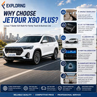 Nouvelle Voiture Familiale Jetour X90 Plus Luxe 7 Places SUV 1.6TGDI Automatique Conduite à Gauche Double Écran Intelligent pour l'Exportation 2025