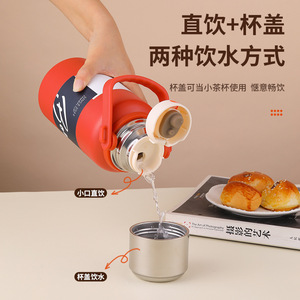 316 Stainless Steel Insulated Water Bottle 800/1000/1500ml Portable Handle Outdoor Sports Bottle - Product Image 3