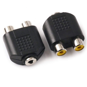 35mm/3.5mm (1/8 pollici) TRS Stereo femmina a <span class=keywords><strong>2</strong></span> inca <span class=keywords><strong>Jack</strong></span> Stereo femmina connettori Splitter - Product Image 2