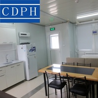 Bâtiments modulaires clés en main en panneaux sandwich acier préfabriqués, anti-corrosion et étanches, pour logements de personnel